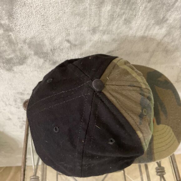 Vtg.  Rusty Black & Camo Snapback Hat Rasta Colorway hat cap * - Picture 7 of 9